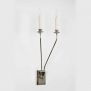 Limehouse Orchid Twin Polished Nickel from Oldfield Lighting